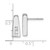 Image of 14.4mm Sterling Silver Rhodium-plated Polished CZ Post Earrings QE17147