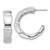 Image of Sterling Silver Rhodium-plated Polished Hoop Post Earrings QE16979