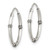 18mm Sterling Silver Polished and Antiqued Endless Hoop Earrings QE11708