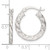 Image of 23.18mm Sterling Silver Polished and Textured Twisted Hoop Earrings QE15889