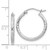Image of 22mm Sterling Silver Rhodium-plated 2mm Diamond-cut Hoop Earrings QE3531