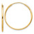 Image of 25mm Sterling Silver Flash Gold-plated 1.3mm Endless Hoop Earrings QE4354GP