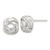 11.9mm Sterling Silver Polished and Textured Love Knot Post Earrings QE17476