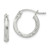 Image of 17mm Sterling Silver 2.5mm Polished/Satin Diamond-cut Hoop Earrings QE4429SP