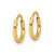 Image of 9.5mm Sterling Silver Gold-tone 1.3mm Polished Endless Hoop Earrings QE4345GP