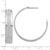Image of Sterling Silver Rhodium-plated Polished and Textured Hoop Earrings QE17016