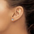 Image of Sterling Silver Rhodium-plated Childrens Enamel Butterfly Earrings QE17720