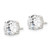 Image of 8mm Sterling Silver Polished 8mm Round CZ Heart Basket Set Stud Earrings QE16139