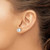 Image of 8mm Sterling Silver Polished 8mm Round CZ Heart Basket Set Stud Earrings QE16139