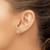 Image of Sterling Silver Rhodium-plated White Ice .01ctw Diamond Cross Post Earrings QW574