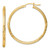 Image of 41mm Sterling Silver Flash Gold-plated 2.5mm Polished/Satin Diamond-cut Hoop Earrings QE3553GP