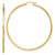Image of 72mm Sterling Silver Flash Gold-plated 2.5mm Polished/Satin Diamond-cut Hoop Earrings QE4434GP