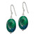 Image of 33mm Sterling Silver Serpentine Earrings