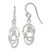 Image of 32mm Sterling Silver Polished Dangle Earrings