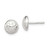 Image of 7mm Sterling Silver Soccer Ball Mini Earrings