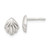 Image of 7mm Sterling Silver Polished Shell Post Earrings