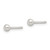 Image of 3.6mm Sterling Silver Brushed 3mm Ball Post Earrings