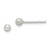 Image of 3.6mm Sterling Silver Brushed 3mm Ball Post Earrings