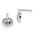 Image of 11.04mm Sterling Silver Polished CZ Apple Post Earrings Image of 11.04mm Sterling Silver Polished CZ Apple Post Earrings
