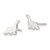 Image of 8mm Sterling Silver Polished Dinosaur Post Earrings