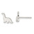 Image of 8mm Sterling Silver Polished Dinosaur Post Earrings