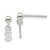 Image of 13mm Sterling Silver Polished S Dangle Post Earrings