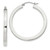 Image of 36mm Sterling Silver 3x35mm Square Tube Hoop Earrings