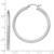 Image of 40mm Sterling Silver Diamond-cut 3x40mm Hoop Earrings