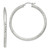Image of 45mm Sterling Silver Diamond-cut 3x45mm Hoop Earrings