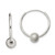 Image of 16mm Sterling Silver Laser Bead Endless Hoop Earrings