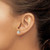 Image of 7.22mm Sterling Silver Polished Floral CZ Post Earrings