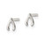 Image of 5.19mm Sterling Silver Polished Wish Bone Post Earrings