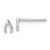 Image of 5.19mm Sterling Silver Polished Wish Bone Post Earrings