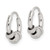 Image of 10mm Sterling Silver Tiny Beaded Endless Hoop Earrings