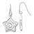 Image of 43mm Sterling Silver Polished Star Dangle Post Earrings