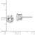 Image of 7mm Sterling Silver 7mm Round Snap Set CZ Stud Earrings