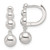 Image of Sterling Silver E-Coating Ball Dangle Hoop Earrings Image of Sterling Silver E-Coating Ball Dangle Hoop Earrings