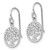 Image of 21.44mm Sterling Silver Rhodium-plated Tree Dangle Earrings