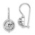 Image of 20.14mm Sterling Silver Rhodium-plated Diamond-Cut Earrings