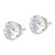 Image of 10mm Sterling Silver 10mm Round Snap Set CZ Stud Earrings