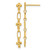 Image of Sterling Silver Gold-tone Cross Post Dangle Earrings
