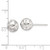 Image of Sterling Silver Polished CZ 8.5mm Ball Stud Earrings