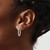 Image of 20mm Sterling Silver Twisted 2.5mm Teardrop Hoop Earrings