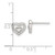 Image of 7mm Sterling Silver E-Coating CZ Heart in a Heart Earrings