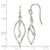 Image of 37.05mm Sterling Silver Polished Twisted Fancy Dangle Earrings