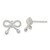 Image of 10mm Sterling Silver Polished and Textured Bow Post Earrings