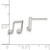 Image of 8.2mm Sterling Silver Polished CZ Musical Notes Post Earrings