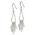 Image of 55mm Sterling Silver Polished Fancy Teardrop Dangle Earrings