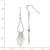 Image of 55mm Sterling Silver Polished Fancy Teardrop Dangle Earrings