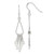 Image of 55mm Sterling Silver Polished Fancy Teardrop Dangle Earrings
